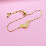 Gold Crescent Moon Bracelet Crescent Bridesmaid Gift Personalize Customize Jewelry, N5564