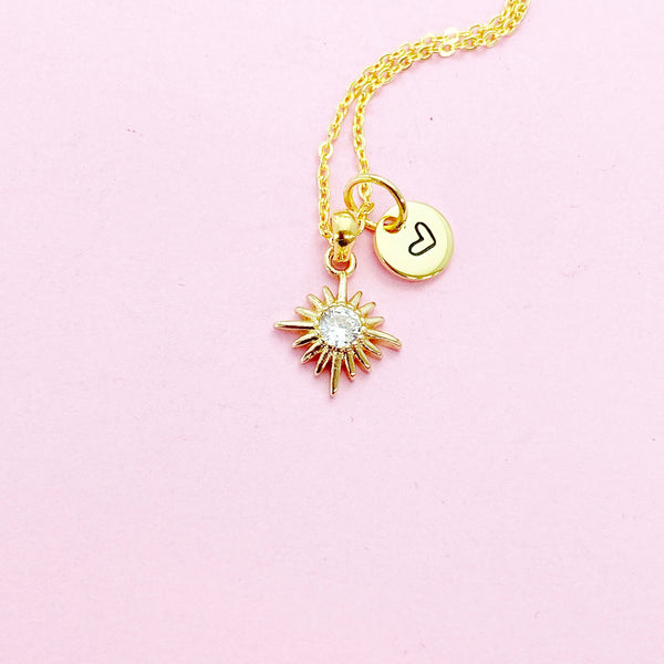 Sun Necklace, Best Christmas Gift for Girlfriends, Sister, Daughter, Granddaughter, Niece, Mom, Aunt, Grandma, Best Friends Gift, N4088