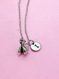 Silver Garlic Charm Necklace Personalize Customize Jewelry, N5565
