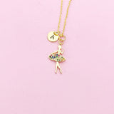 Gold Ballet Dance Girl Necklace, Ballet Necklace, Ballet Gift, Dance School Gift, Ballet School Gift, Ballet Gift, N3766