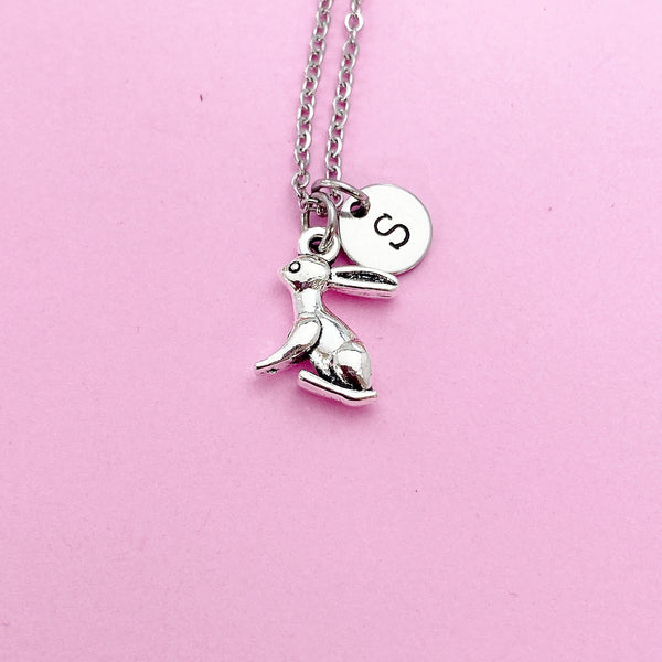 Silver Rabbit Charm Necklace, AN1109