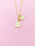 Gold Lemon Slice Necklace Dainty Necklace Personalize Customize Jewelry, N1434