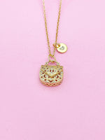Gold Purse Handbags Charm Necklace Personalize Customize Jewelry, N4138