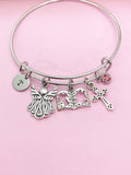 Guardian Angel Cross Bible Dove Charm Bracelet Personalize Customize Jewelry, N5568