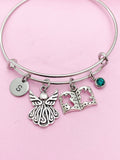 Guardian Angel Bible Cross Dove Charm Bracelet Personalize Customize Jewelry, N5569