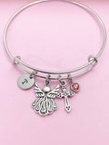 Guardian Angel Cross Charm Bracelet Personalize Customize Jewelry, N5570