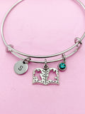 Bible Cross Dove Charm Bracelet Personalize Customize Jewelry, N5571