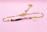 Natural Tourmaline Bracelet in Gold, N4065