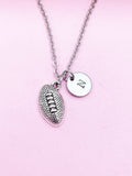 Football Charm Necklace in Silver, Keychain and Bracelet in Option, AN1109