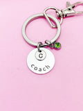 Coach Keychain inn Silver Best Christmas Gifts for School Sport Team Coach, D088