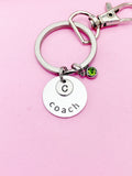 Coach Keychain inn Silver Best Christmas Gifts for School Sport Team Coach, D088