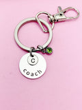Coach Keychain inn Silver Best Christmas Gifts for School Sport Team Coach, D088