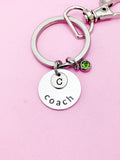 Coach Keychain inn Silver Best Christmas Gifts for School Sport Team Coach, D088