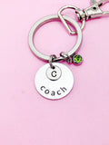 Coach Keychain inn Silver Best Christmas Gifts for School Sport Team Coach, D088