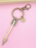 Bronze Arrow Pendant Sagittarius Keychain, Archery Jewelry, Personalized Customized Jewelry Gifts, N1362A