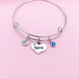 Nana Heart Bracelet in Silver, N743
