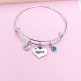 Nana Heart Bracelet in Silver, N743