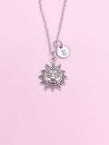 Sun Necklace in Silver, Bracelet and Keychain in Option, N4413