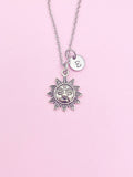 Sun Necklace in Silver, Bracelet and Keychain in Option, N4413