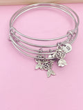 Goldfish Bracelet in Silver, Necklace and Keychain in Option, Personalize Customize Gift, N1560