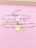 Godmother Bracelet in Gold or Silver, Stainless Steel Bracelet, AD446