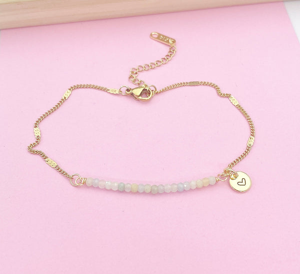 Natural Morganite Bracelet in Gold, N4070