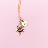 Registered Nurse RN Necklace in Rose Gold, N2678