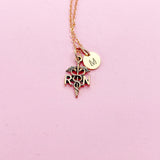 Registered Nurse RN Necklace in Rose Gold, N2678