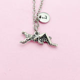 Grasshopper Necklace in Silver, N309