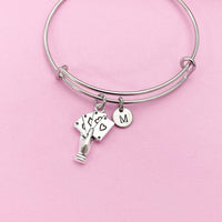 Hand with Poker Cards Bracelet in Silver, AN141