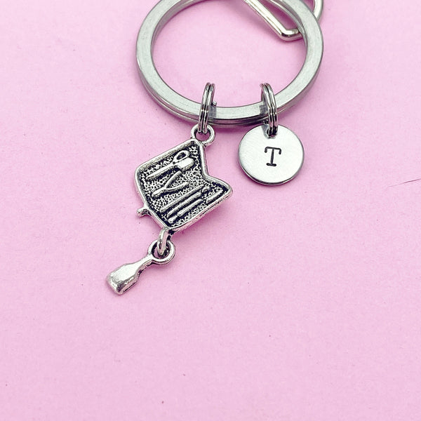 Manicure Set Keychain in Silver, AN5282