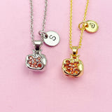 Pomegranate Necklace in Gold or Silver, AN3796