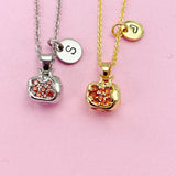 Pomegranate Necklace in Gold or Silver, AN3796