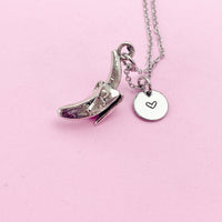 Banana Necklace in Silver, Peeled Banana Charm, N121