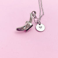 Banana Necklace in Silver, Peeled Banana Charm, N121