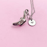 Banana Necklace in Silver, Peeled Banana Charm, N121