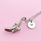 Banana Necklace in Silver, Peeled Banana Charm, N121