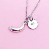 Plantain Banana Necklace in Silver, N5580