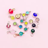 Rhinestone Birthstone Charm - Add-on Jewelry