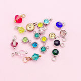 Rhinestone Birthstone Charm - Add-on Jewelry