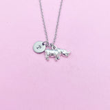 Rhinoceros Charm Necklace in Silver, N1740A