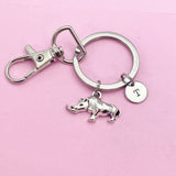 Rhinoceros Charm Keychains in Silver, AN2103