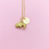Buffalo Charm Necklace in Gold or Silver, N492