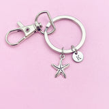 Starfish Charm Keychain in Silver, N2642