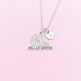 Roller Coaster Necklace in Silver, N2105