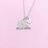 Roller Coaster Necklace in Silver, N2105