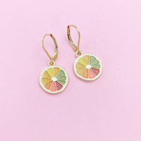 Lemon Slice Earrings in Gold, N3221-A