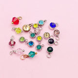 Rhinestone Birthstone Charm - Add-on Jewelry