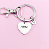 Nino Keychain, Stainless Steel Nino Gifts, Nino Gift, Personalized Gifts, N4731