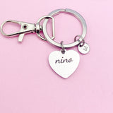 Nino Keychain, Stainless Steel Nino Gifts, Nino Gift, Personalized Gifts, N4731